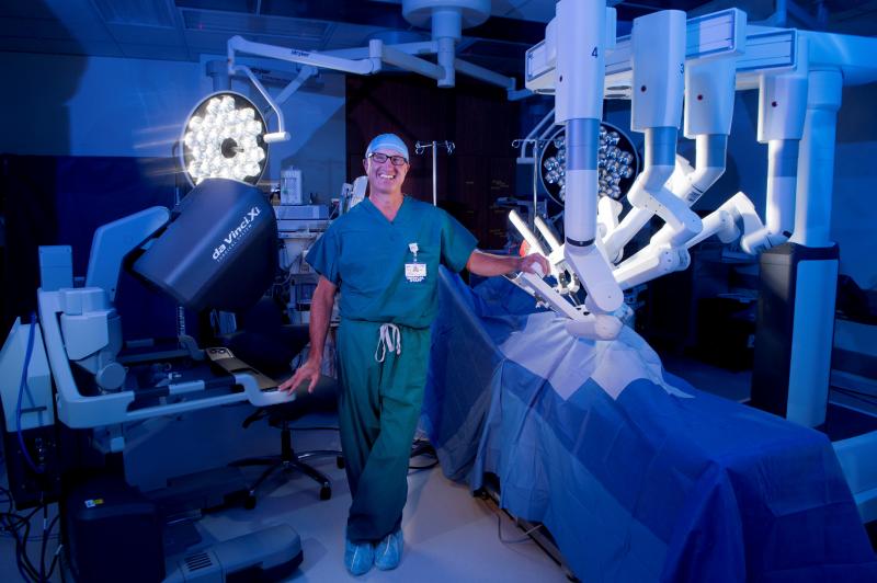 Dr. Kurt Wehberg has spent more than 500 hours doing surgeries with da Vinci robotic surgery machines over the past several years. He has brought his expertise to Beebe Healthcare where he now serves as chief of robotic surgery, among other roles. BEEBE HEALTHCARE PHOTO/KEVIN FLEMING